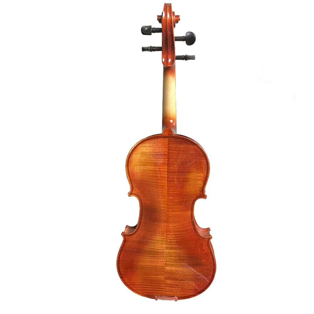 Professional Chinese Factory Handmade Antique Glossy and Matte Flame Violin