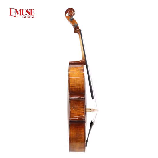 New Arrival Latest Design Solid Maple Student Antique Cello with Flame