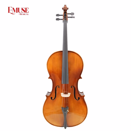 New Arrival Latest Design Solid Maple Student Antique Cello with Flame