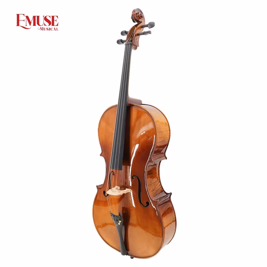 New Arrival Latest Design Solid Maple Student Antique Cello with Flame